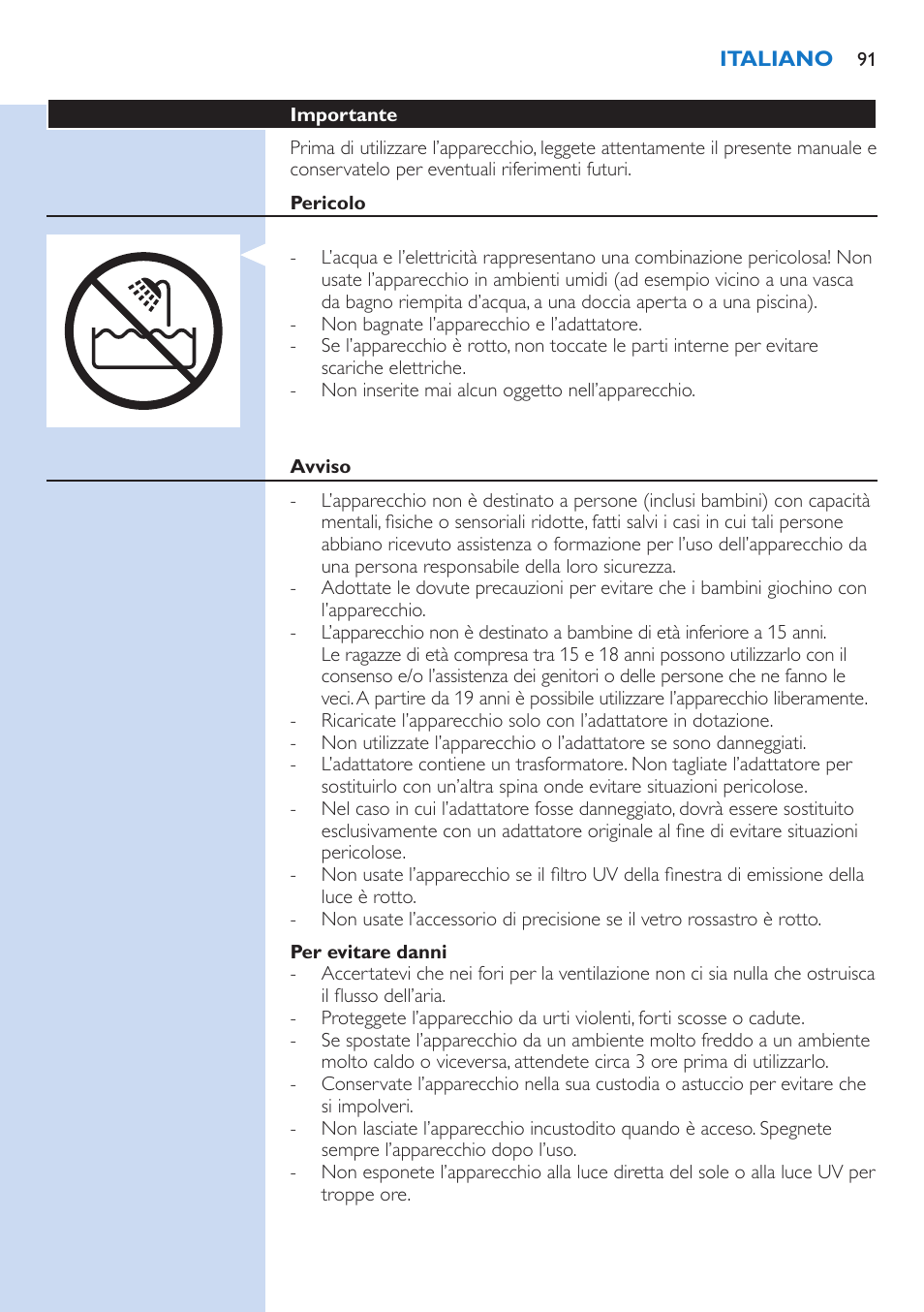 Philips Lumea Precision Plus IPL Haarentfernungssystem User Manual | Page 91 / 118