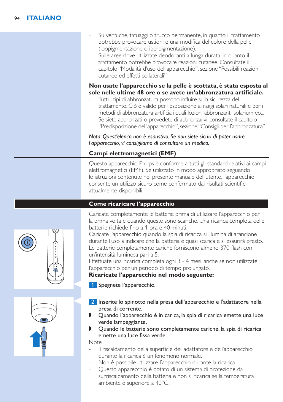 Philips Lumea Precision Plus IPL Haarentfernungssystem User Manual | Page 94 / 118