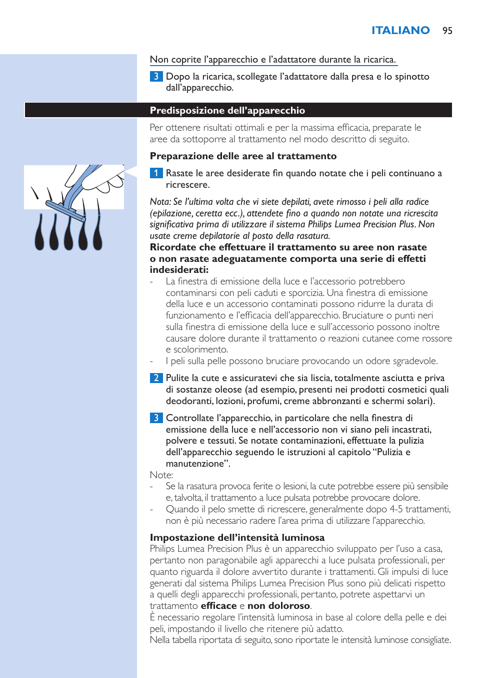 Philips Lumea Precision Plus IPL Haarentfernungssystem User Manual | Page 95 / 118