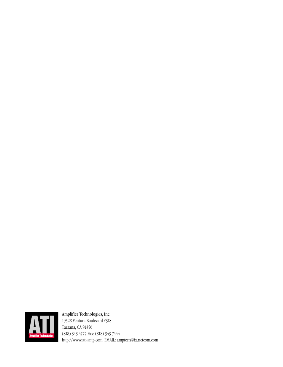 Amplifier Tech AT6012 User Manual | Page 16 / 16