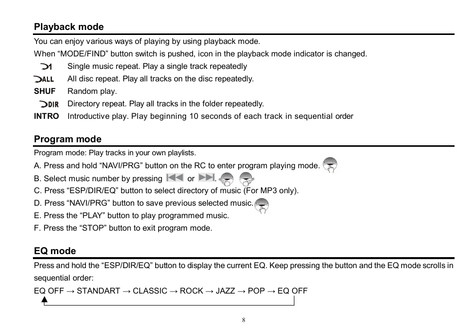 Hyundai H-CD7015 User Manual | Page 8 / 35