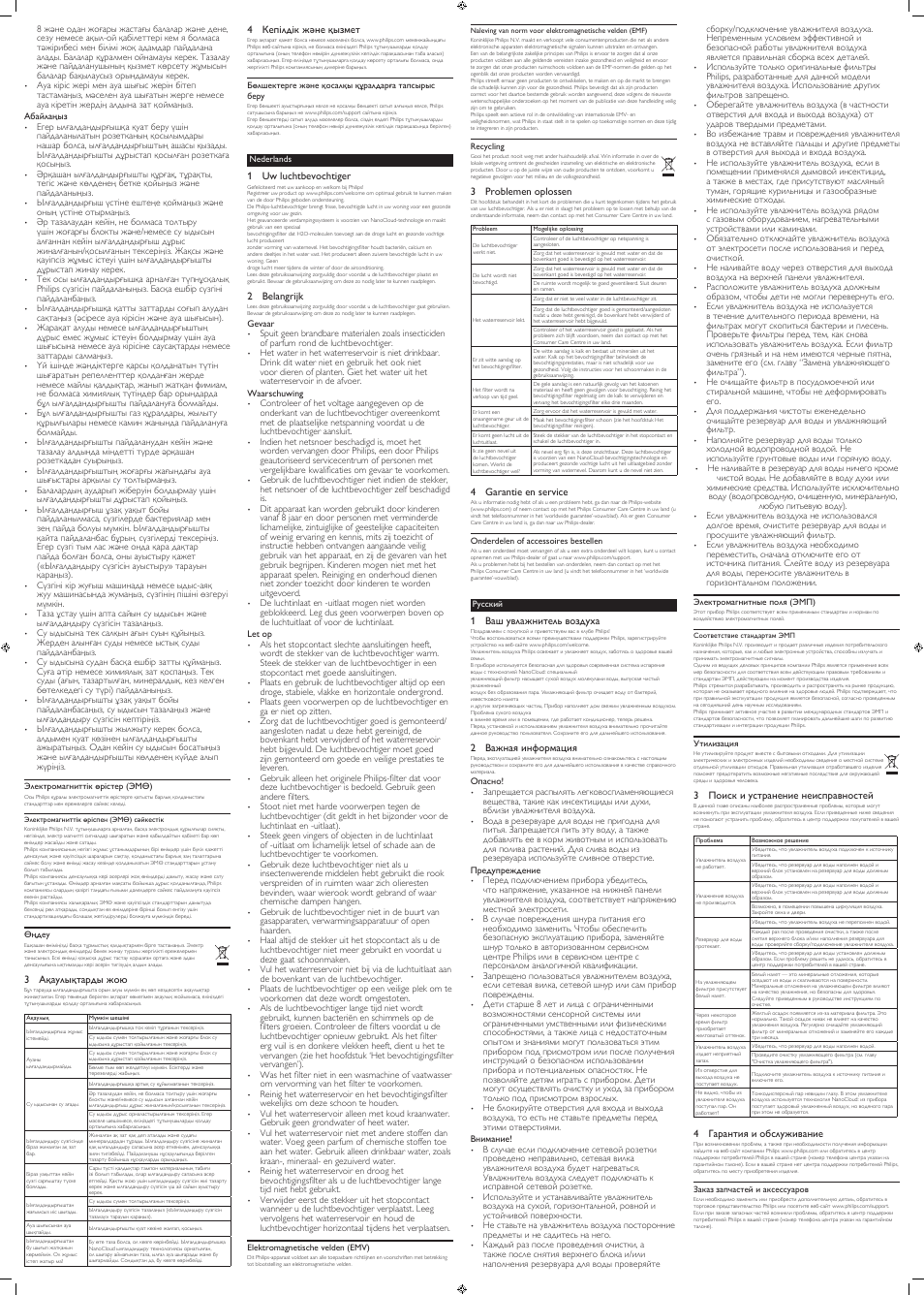 Philips Luftbefeuchter User Manual | Page 4 / 4