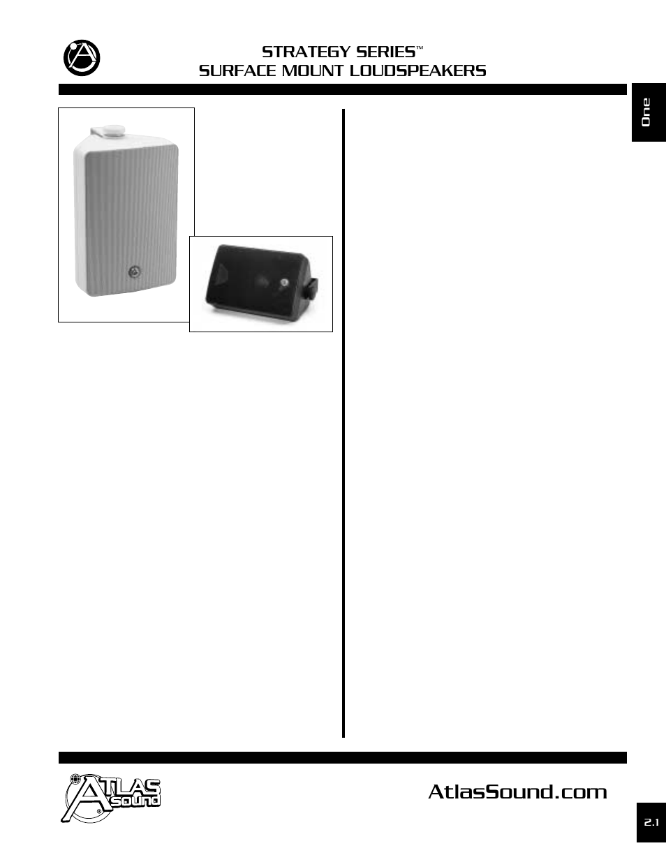 Atlas Sound SM52-B User Manual | 3 pages