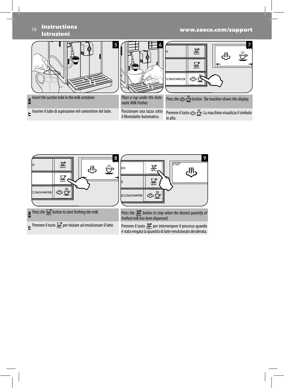Philips Saeco Moltio Kaffeevollautomat User Manual | Page 18 / 92