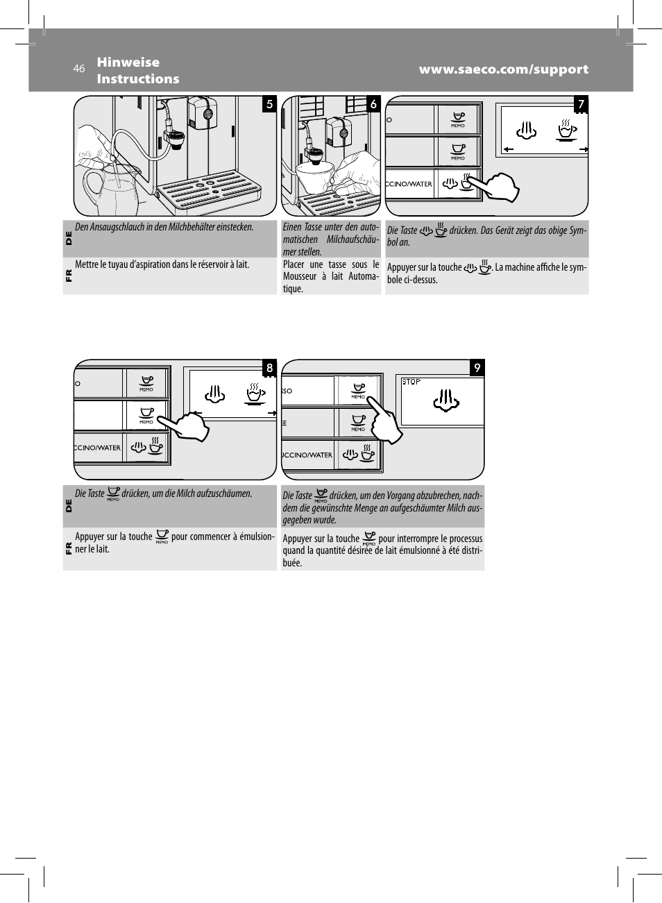 Philips Saeco Moltio Kaffeevollautomat User Manual | Page 46 / 92