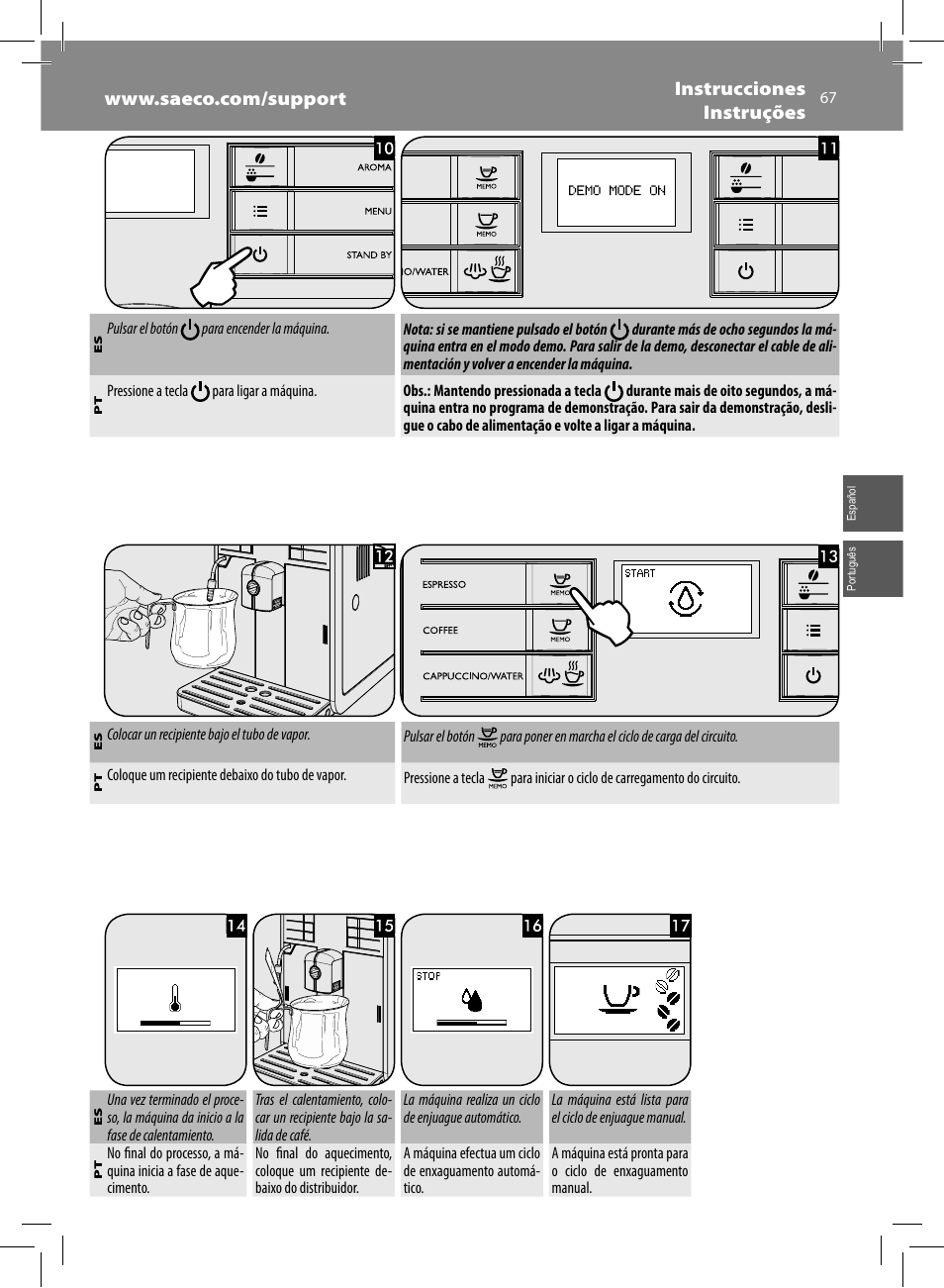 Philips Saeco Moltio Kaffeevollautomat User Manual | Page 67 / 92