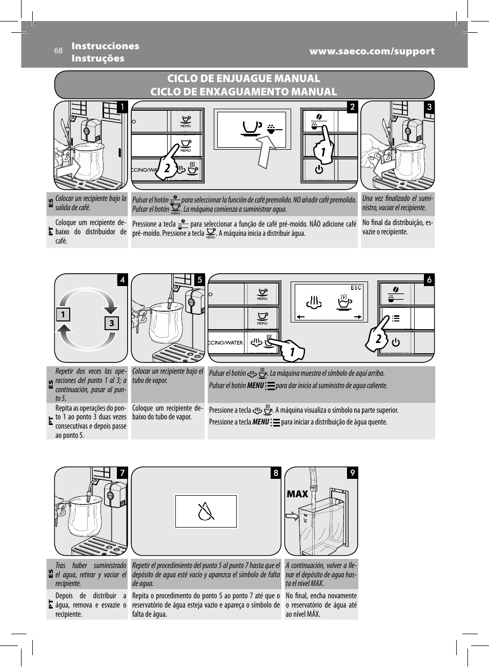 Philips Saeco Moltio Kaffeevollautomat User Manual | Page 68 / 92