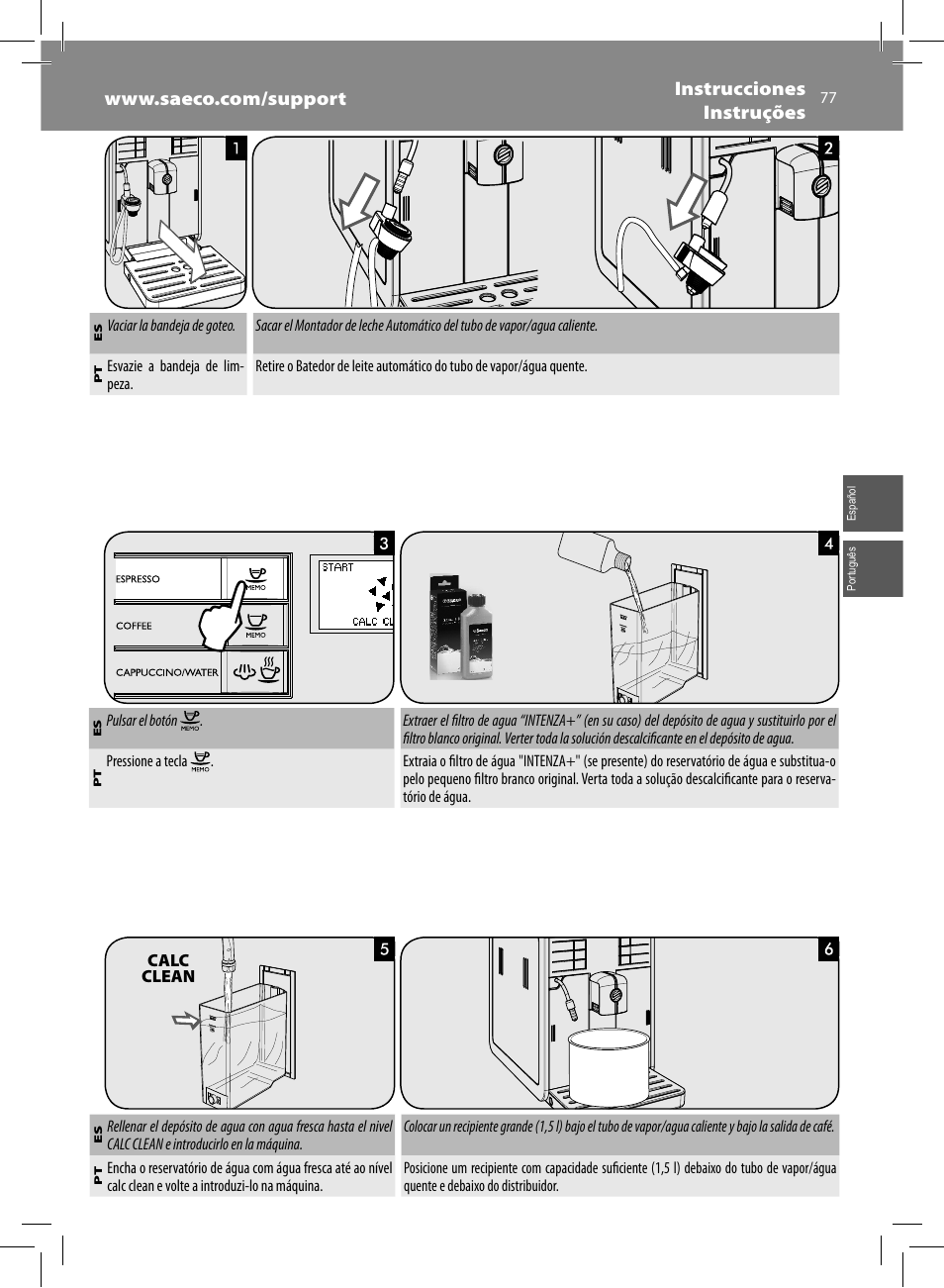 Philips Saeco Moltio Kaffeevollautomat User Manual | Page 77 / 92