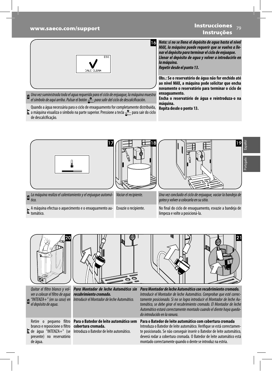 Philips Saeco Moltio Kaffeevollautomat User Manual | Page 79 / 92