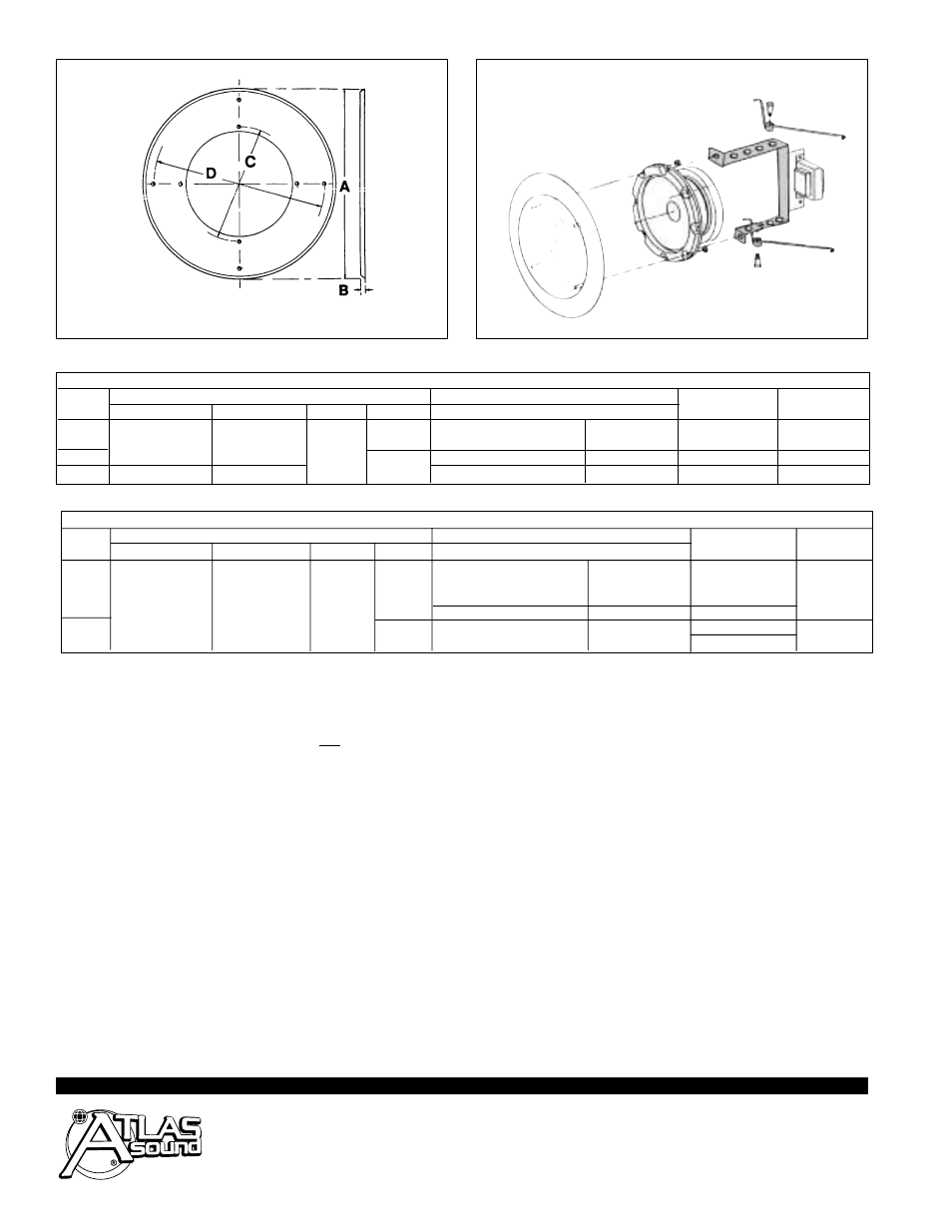 Architect and engineer specifications | Atlas Sound 51-8 User Manual | Page 2 / 2