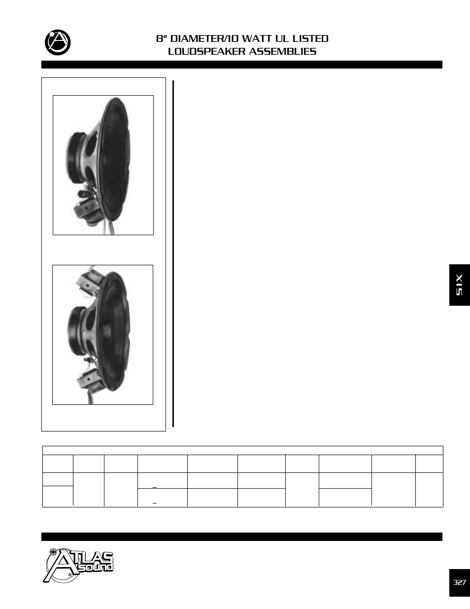 Atlas Sound UHT Series User Manual | 2 pages