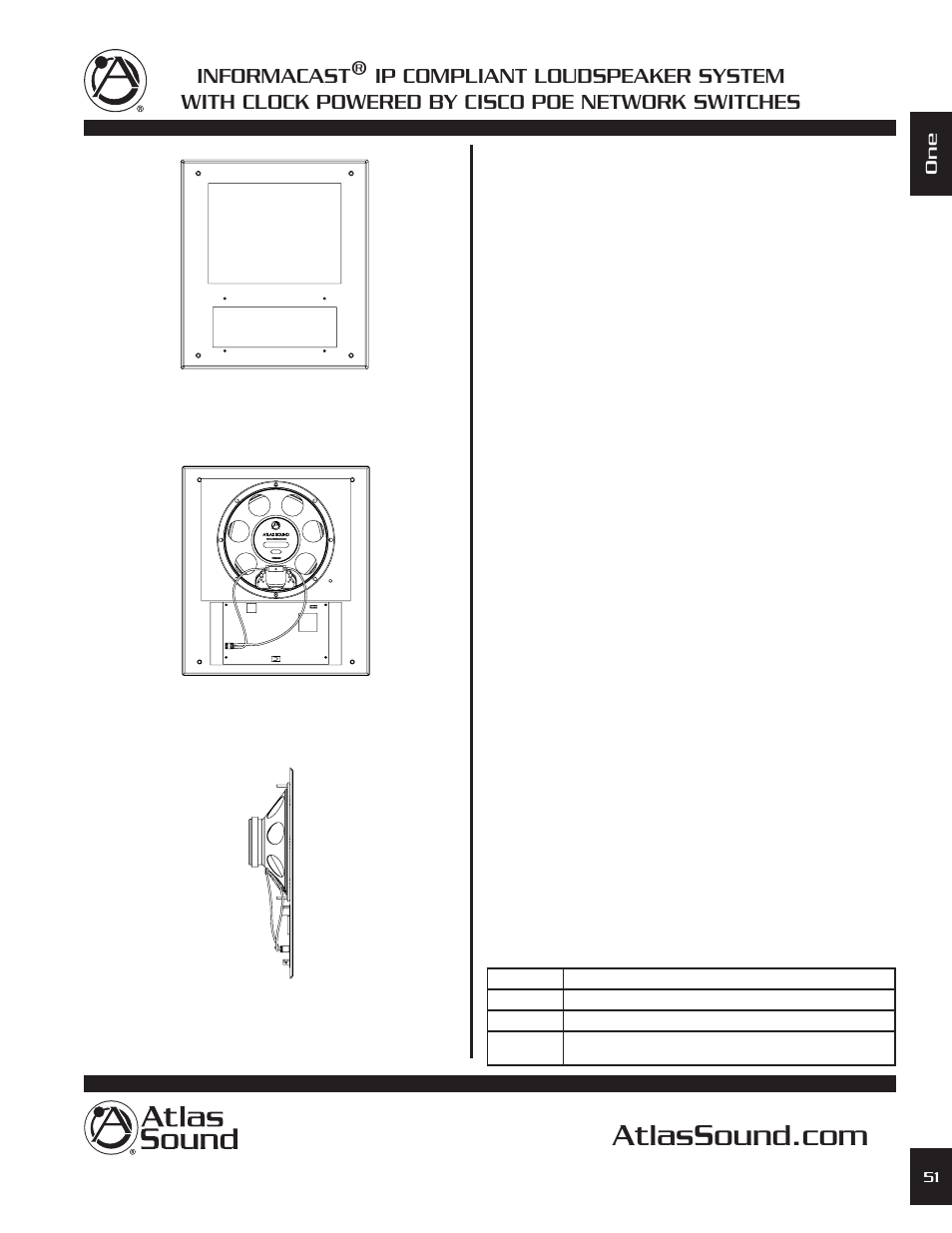 Atlas Sound I8SC User Manual | 2 pages