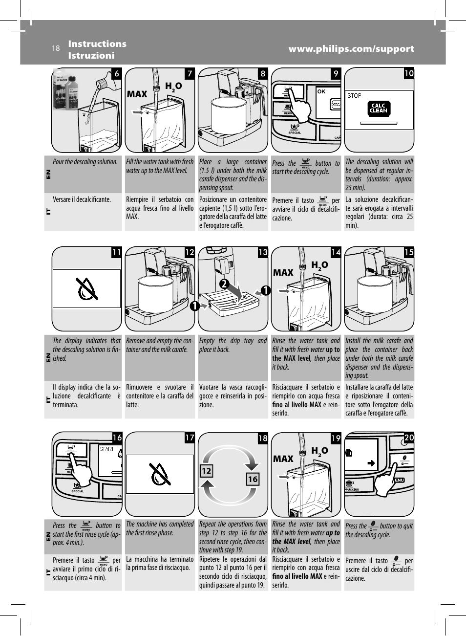 Philips Saeco Kaffeevollautomat User Manual | Page 18 / 68