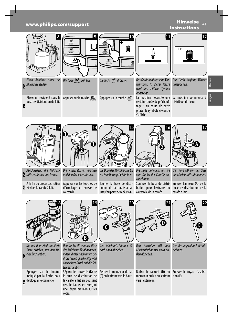 Philips Saeco Kaffeevollautomat User Manual | Page 41 / 68