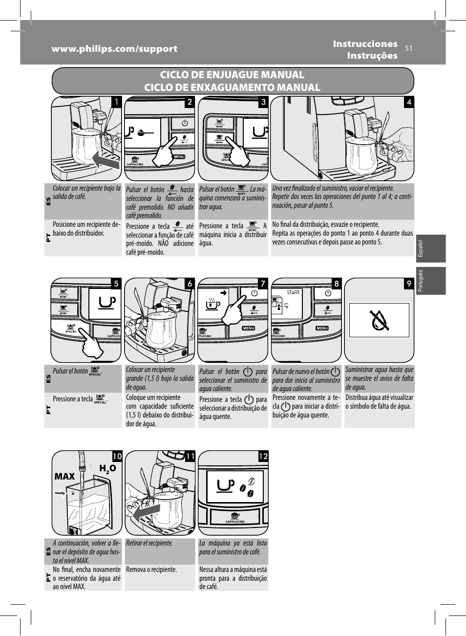 Philips Saeco Kaffeevollautomat User Manual | Page 51 / 68