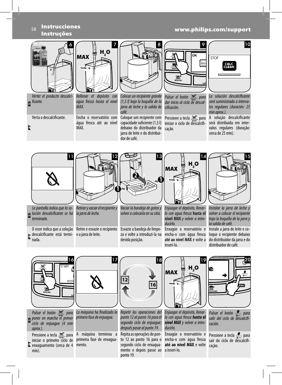 Philips Saeco Kaffeevollautomat User Manual | Page 58 / 68