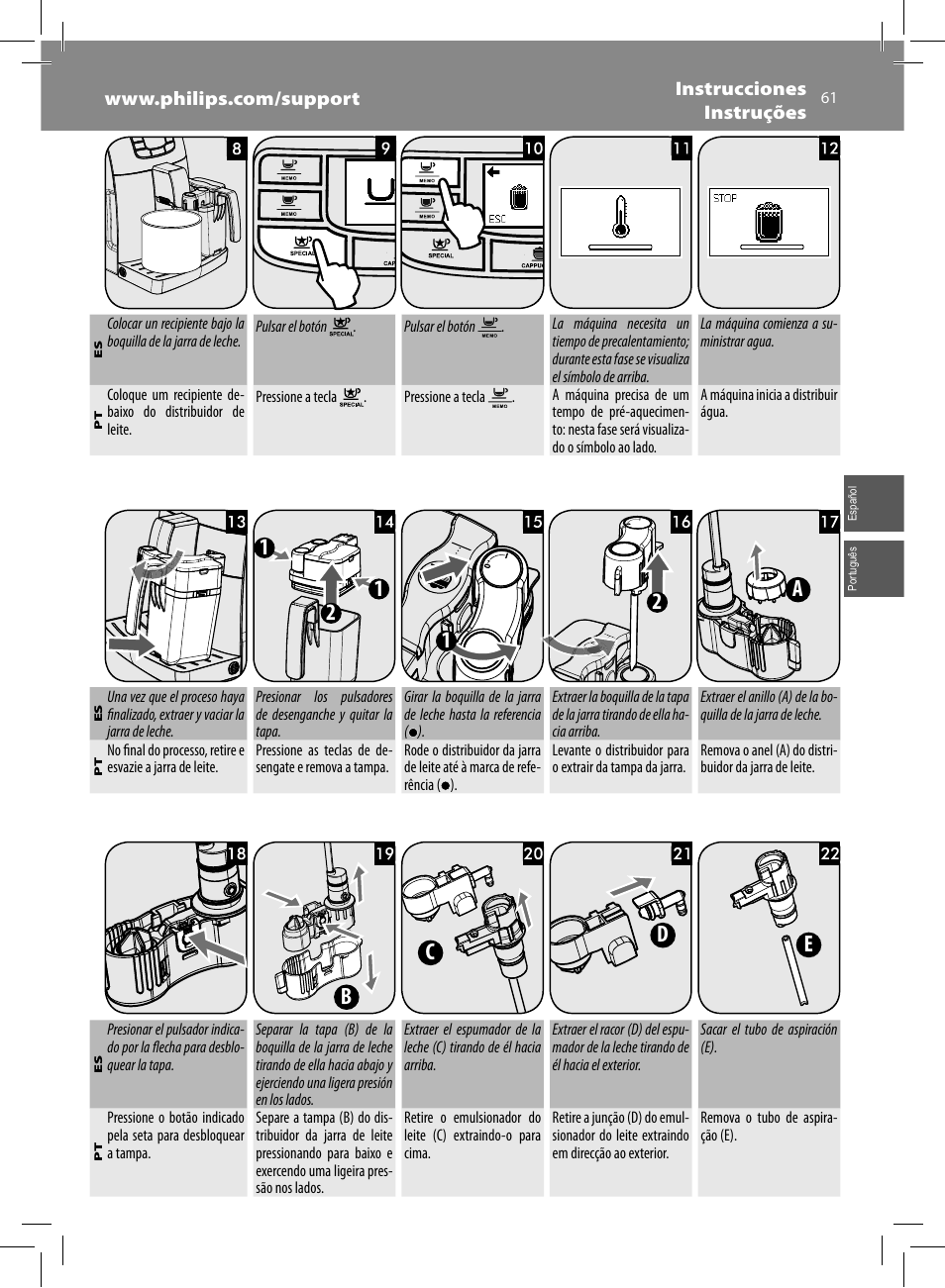 Philips Saeco Kaffeevollautomat User Manual | Page 61 / 68