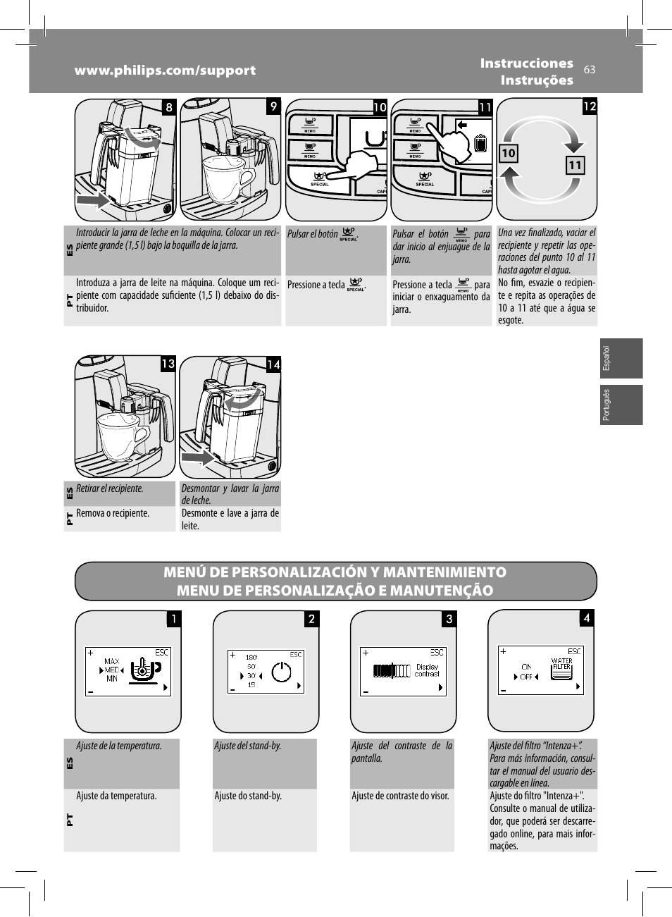 Philips Saeco Kaffeevollautomat User Manual | Page 63 / 68