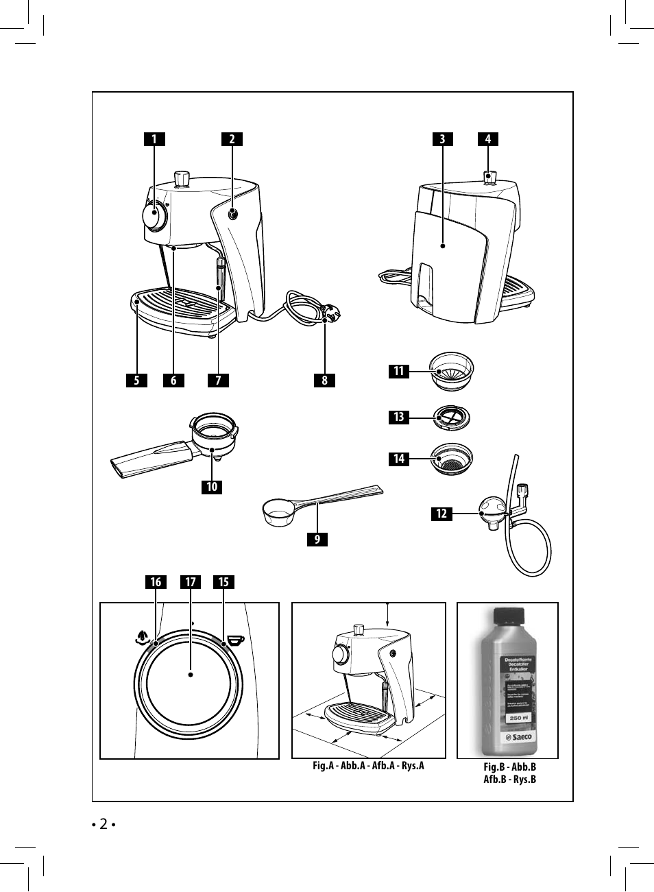 Philips Saeco Nina Siebträger-Espressomaschine User Manual | Page 2 / 76