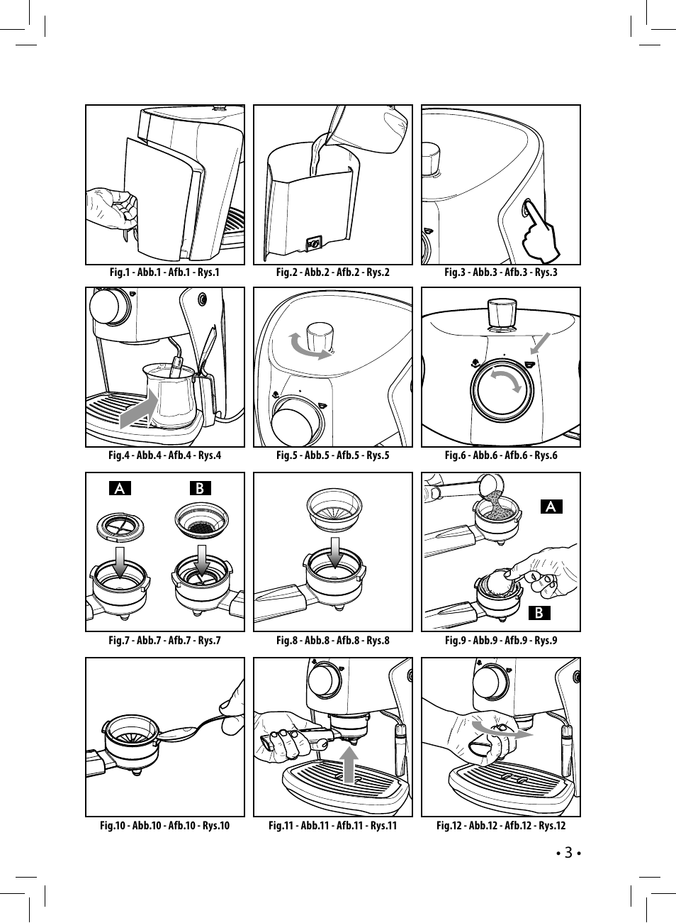 Philips Saeco Nina Siebträger-Espressomaschine User Manual | Page 3 / 76