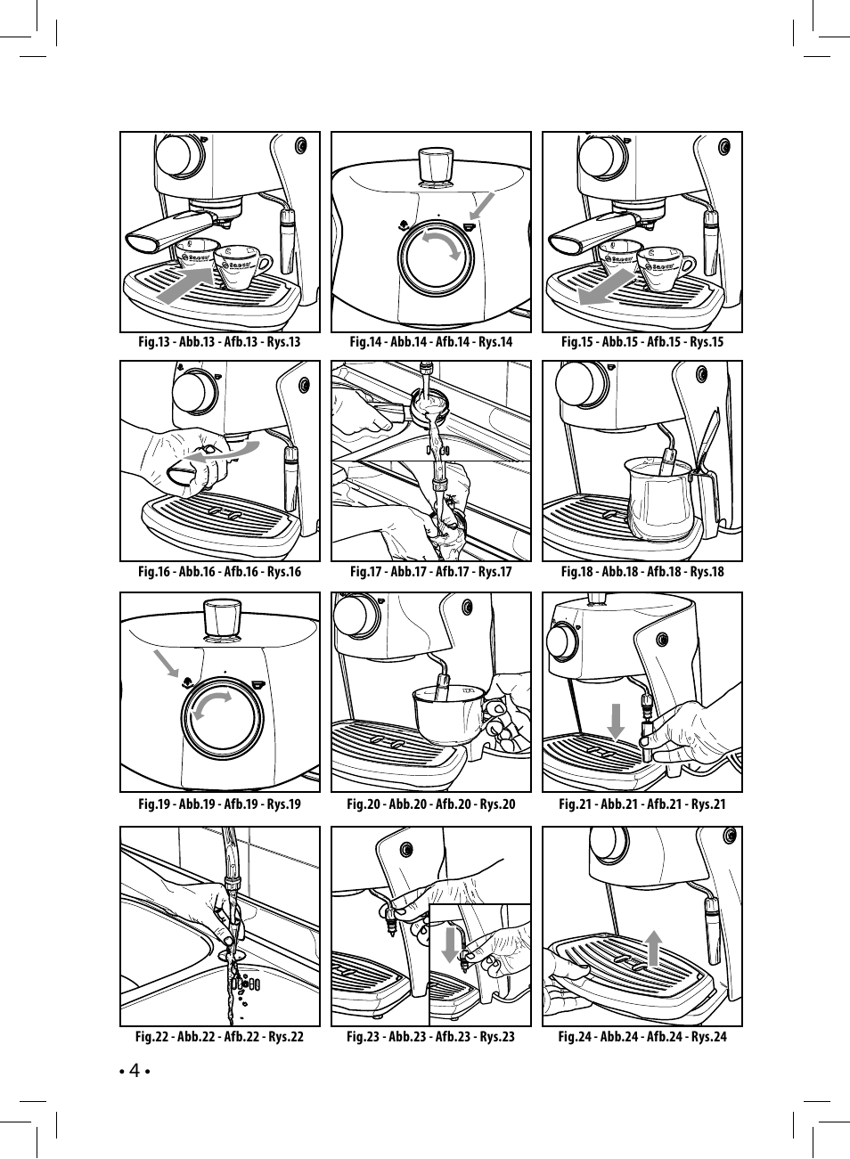 Philips Saeco Nina Siebträger-Espressomaschine User Manual | Page 4 / 76