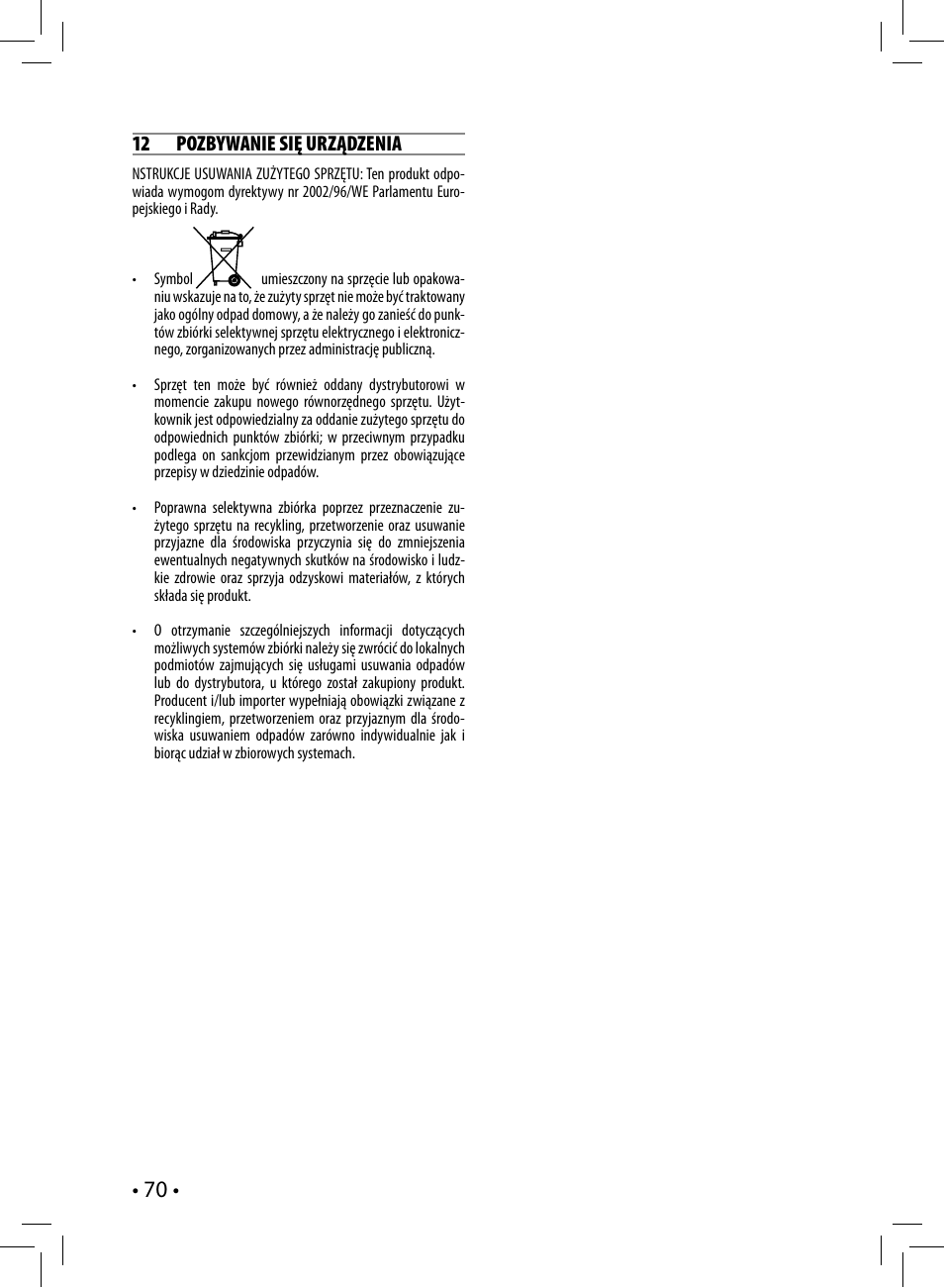 Philips Saeco Nina Siebträger-Espressomaschine User Manual | Page 70 / 76