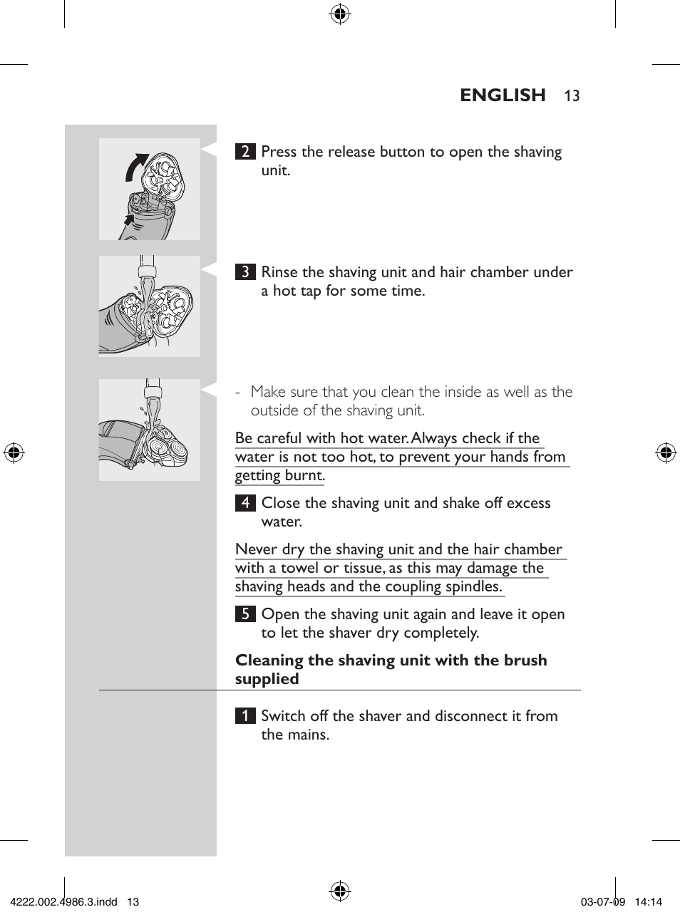 Philips Elektrorasierer User Manual | Page 11 / 124