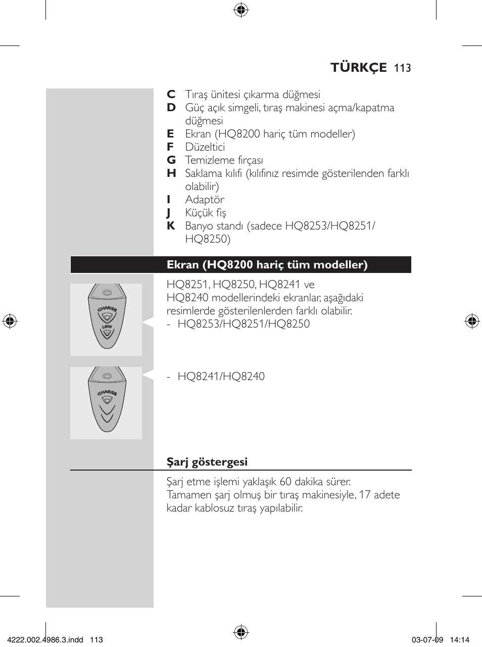 Philips Elektrorasierer User Manual | Page 111 / 124