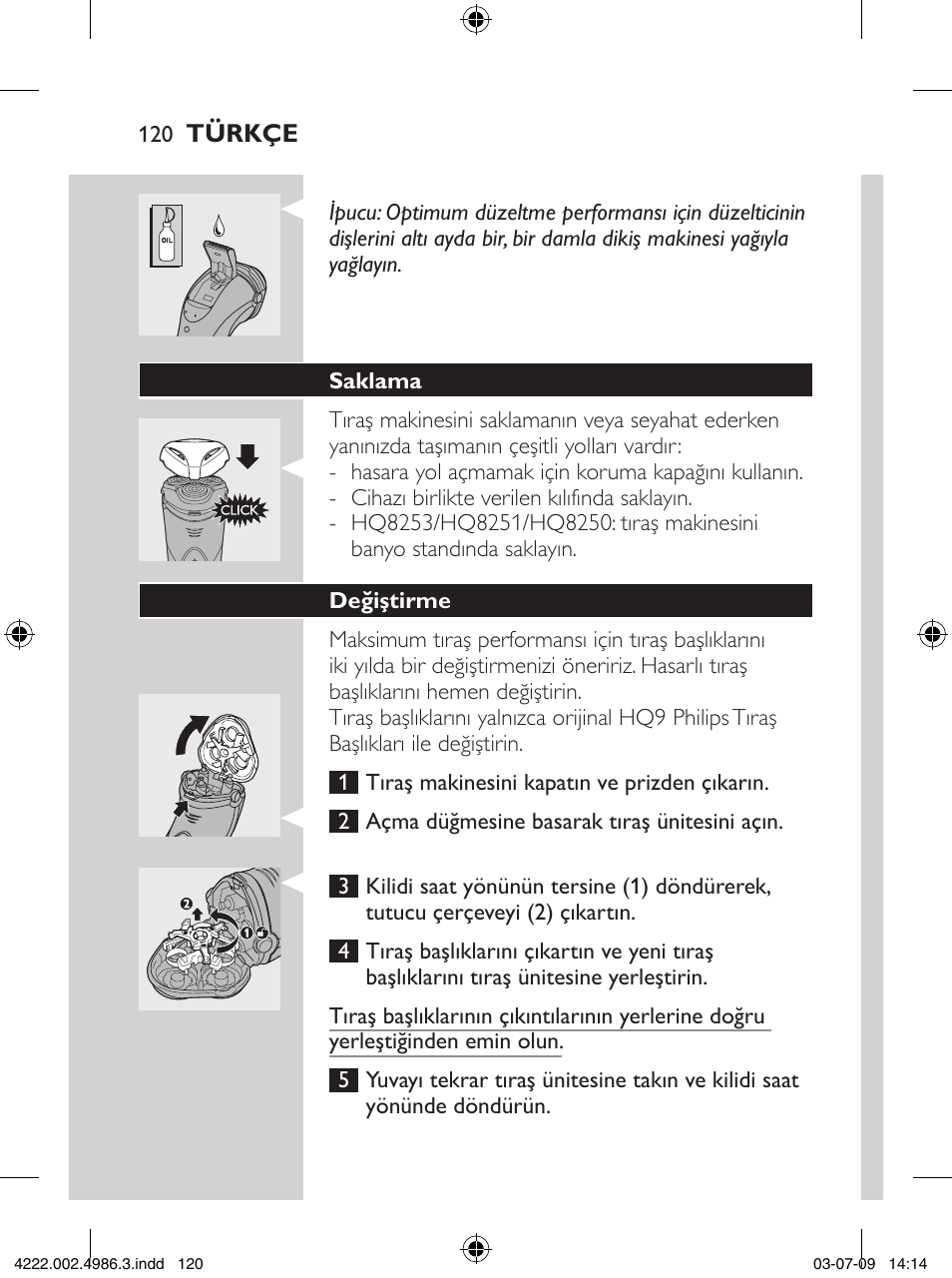 Philips Elektrorasierer User Manual | Page 118 / 124