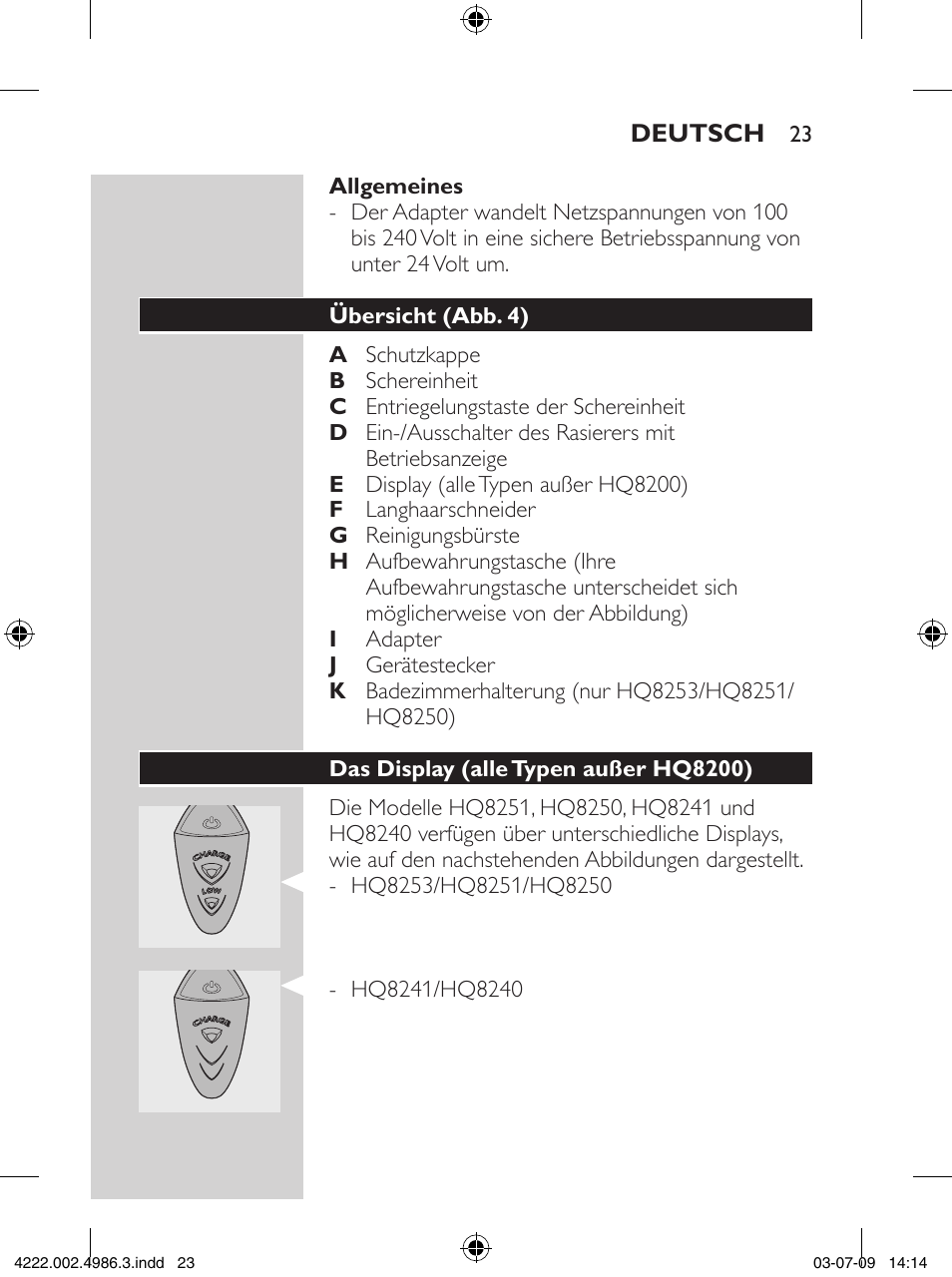 Philips Elektrorasierer User Manual | Page 21 / 124