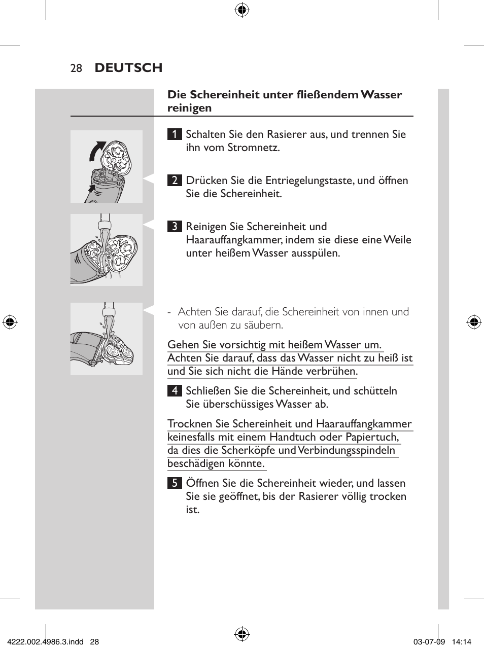 Philips Elektrorasierer User Manual | Page 26 / 124