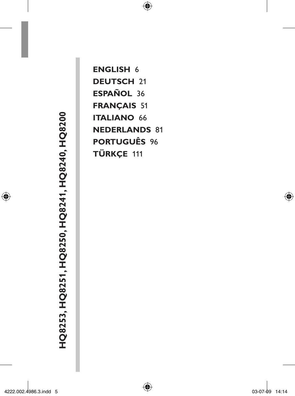 Philips Elektrorasierer User Manual | Page 3 / 124