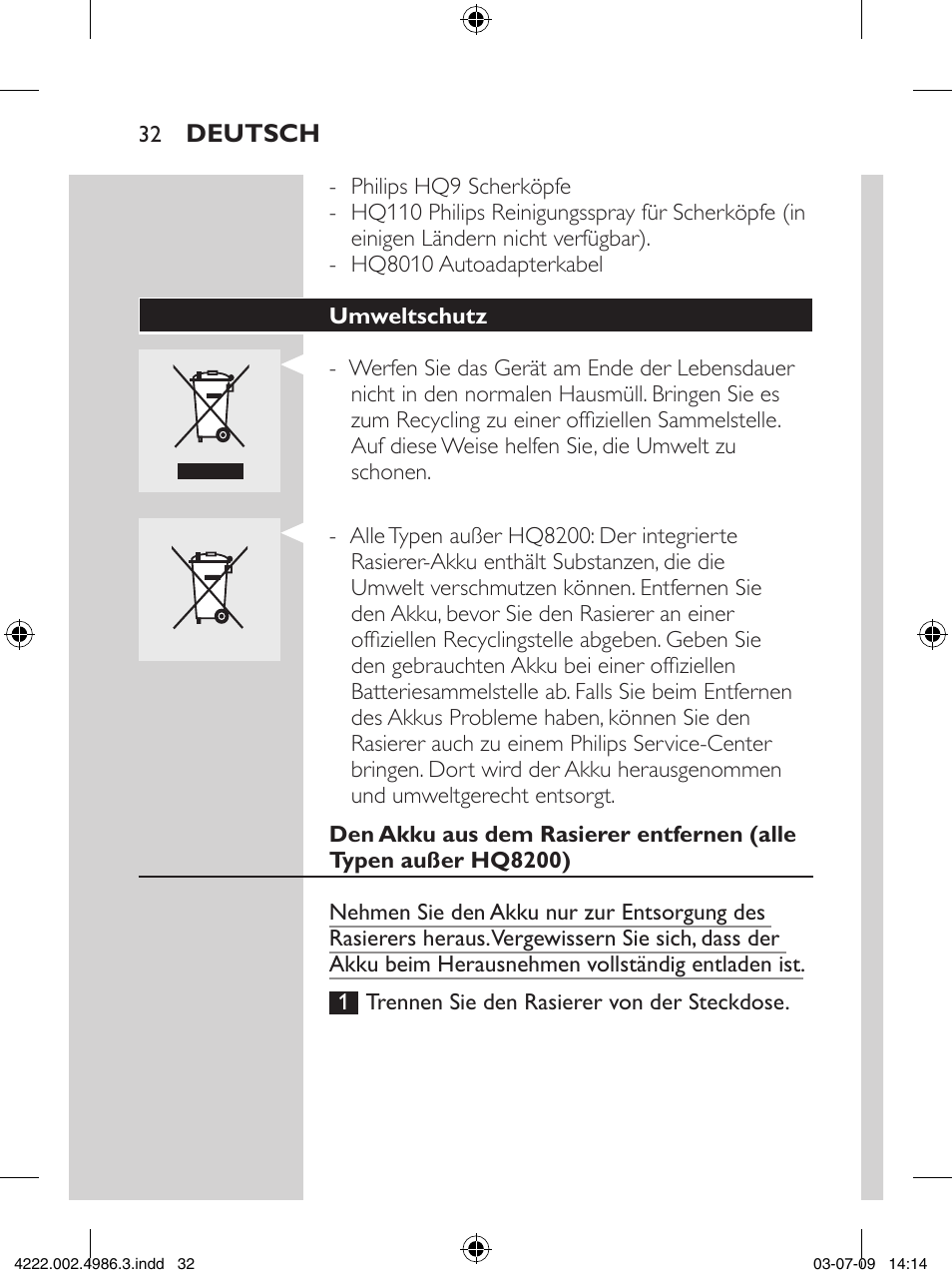 Philips Elektrorasierer User Manual | Page 30 / 124