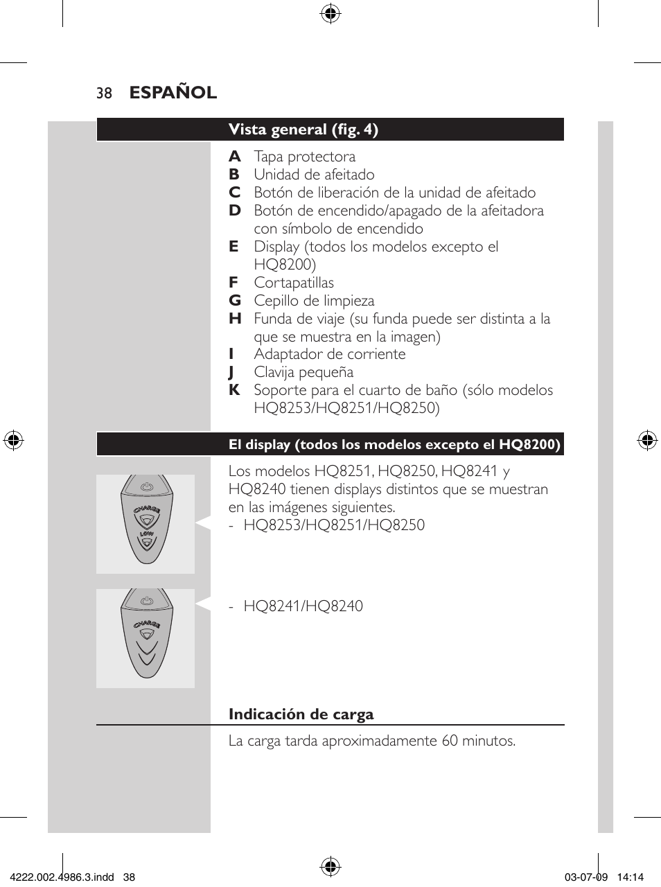 Philips Elektrorasierer User Manual | Page 36 / 124