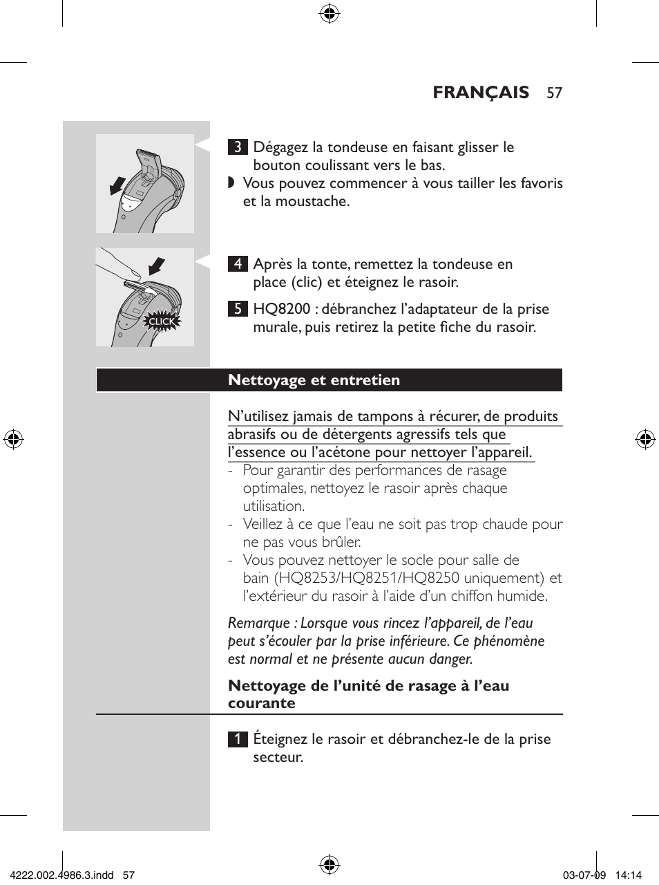 Philips Elektrorasierer User Manual | Page 55 / 124