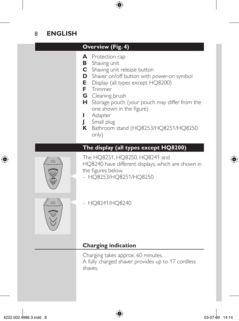 Philips Elektrorasierer User Manual | Page 6 / 124