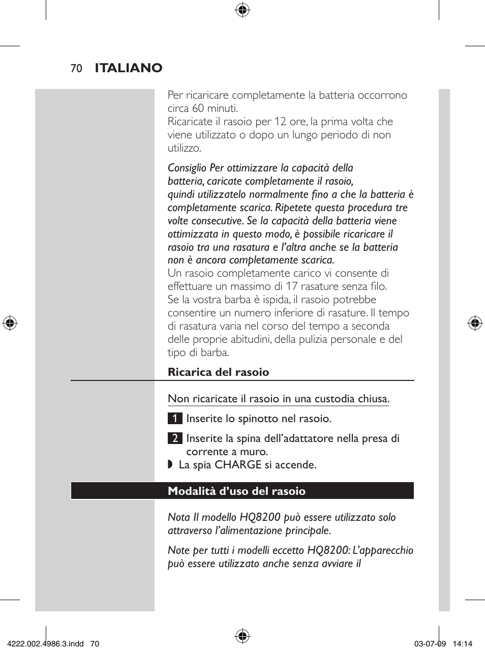 Philips Elektrorasierer User Manual | Page 68 / 124