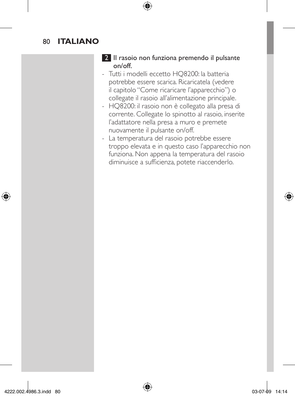 Philips Elektrorasierer User Manual | Page 78 / 124