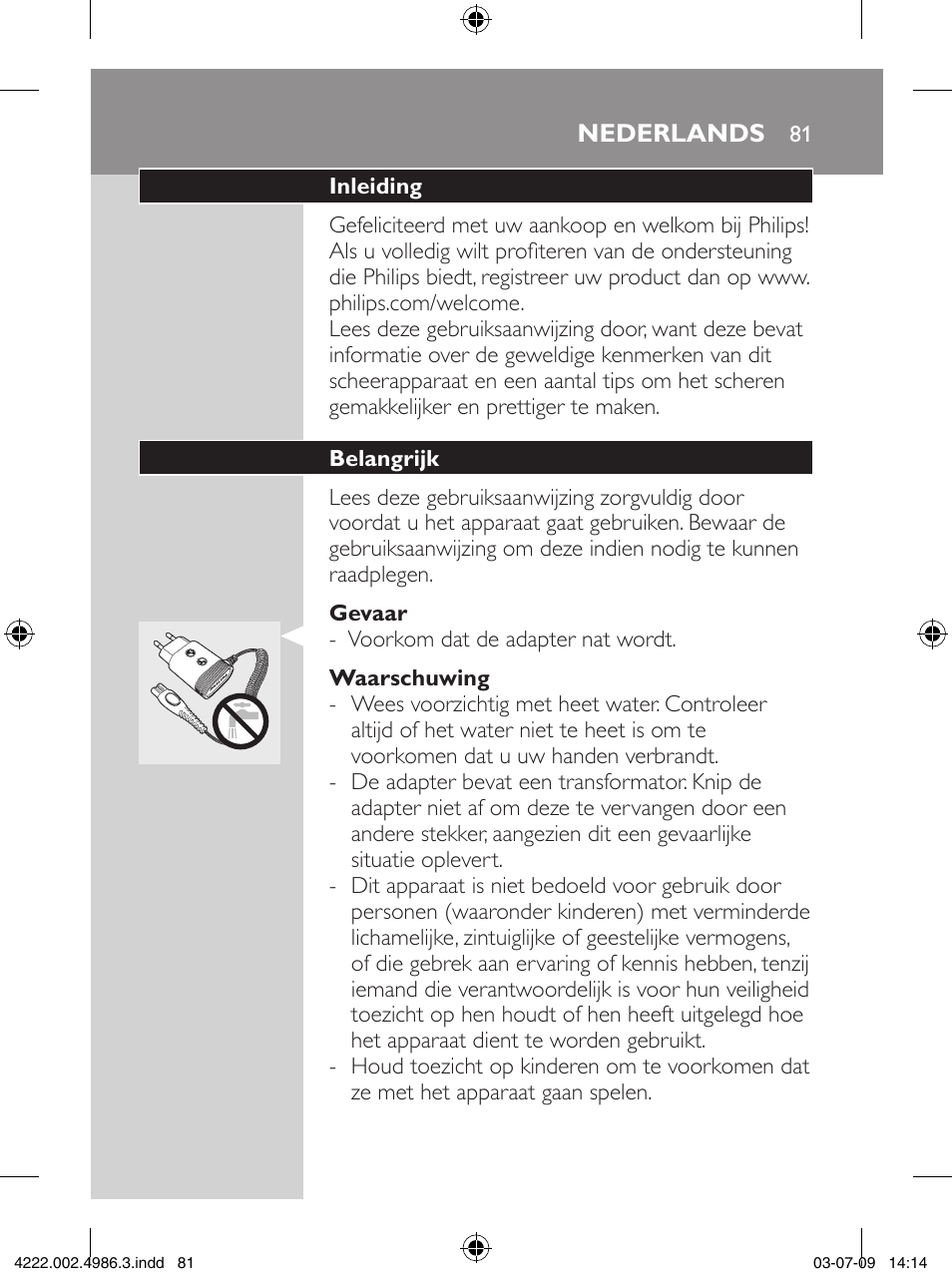 Philips Elektrorasierer User Manual | Page 79 / 124