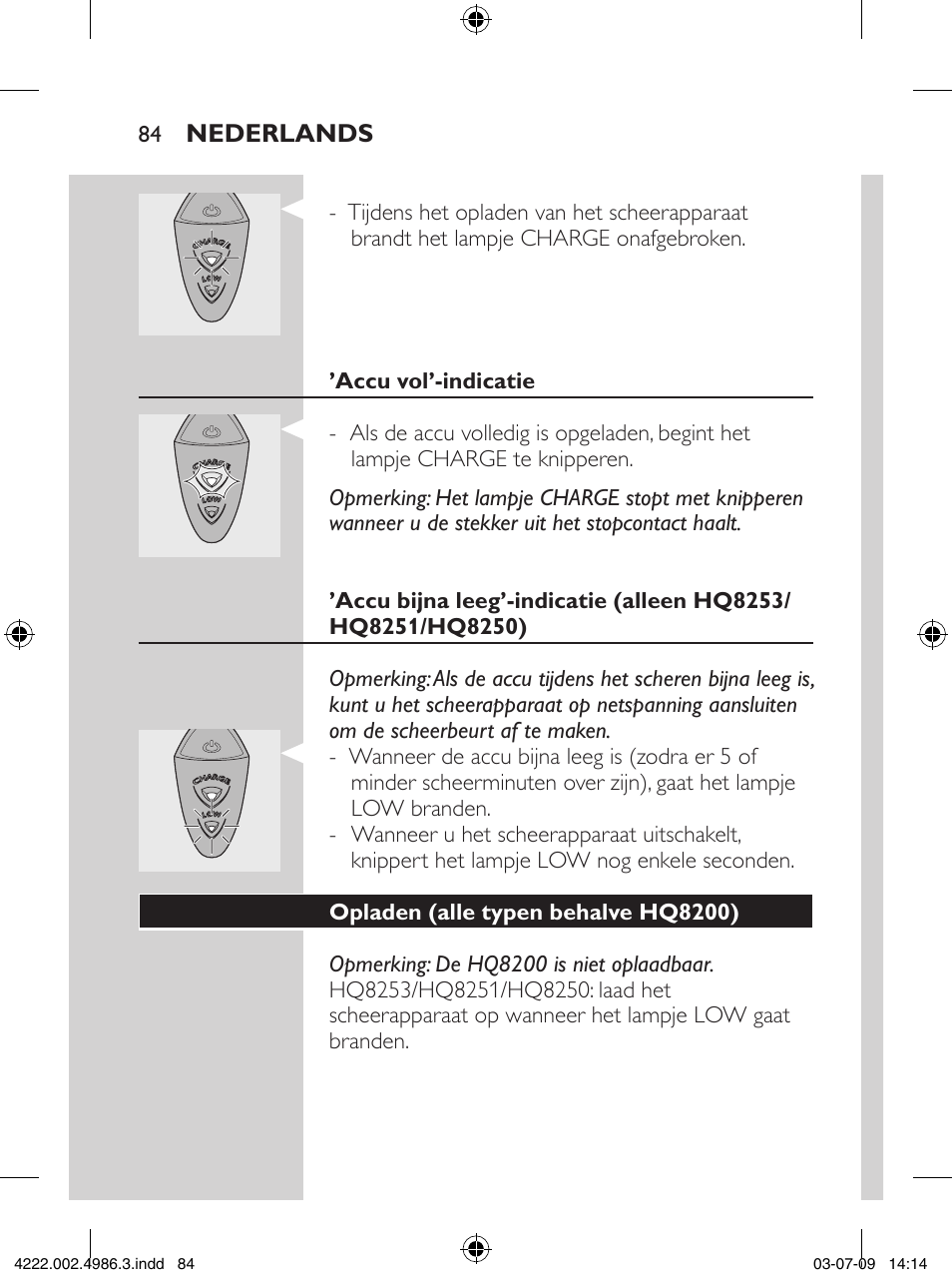 Philips Elektrorasierer User Manual | Page 82 / 124