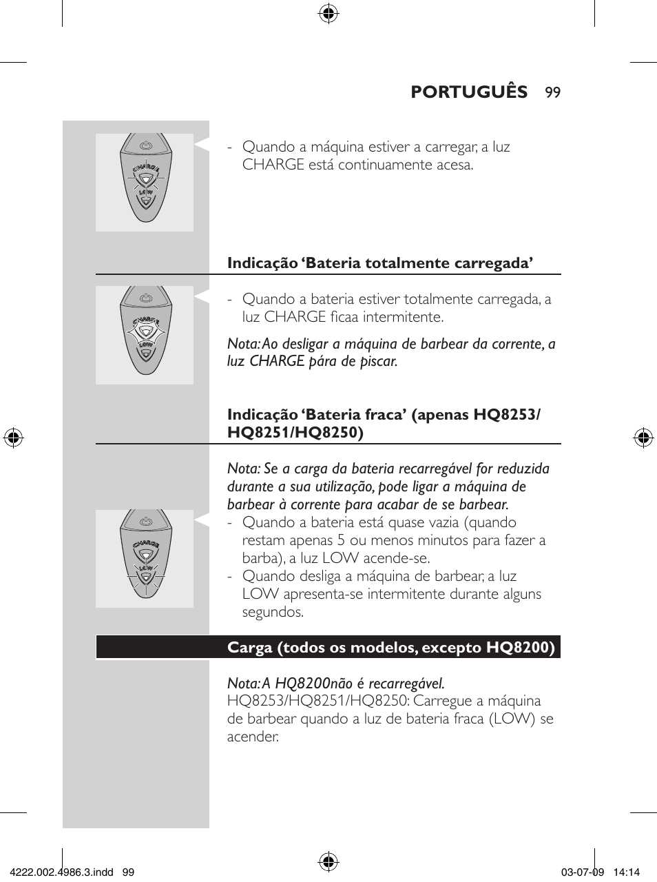 Philips Elektrorasierer User Manual | Page 97 / 124