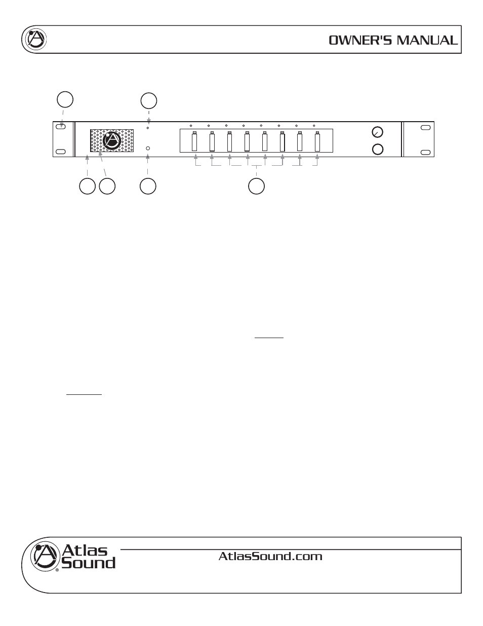 Owner's manual | Atlas Sound MVXA User Manual | Page 4 / 8