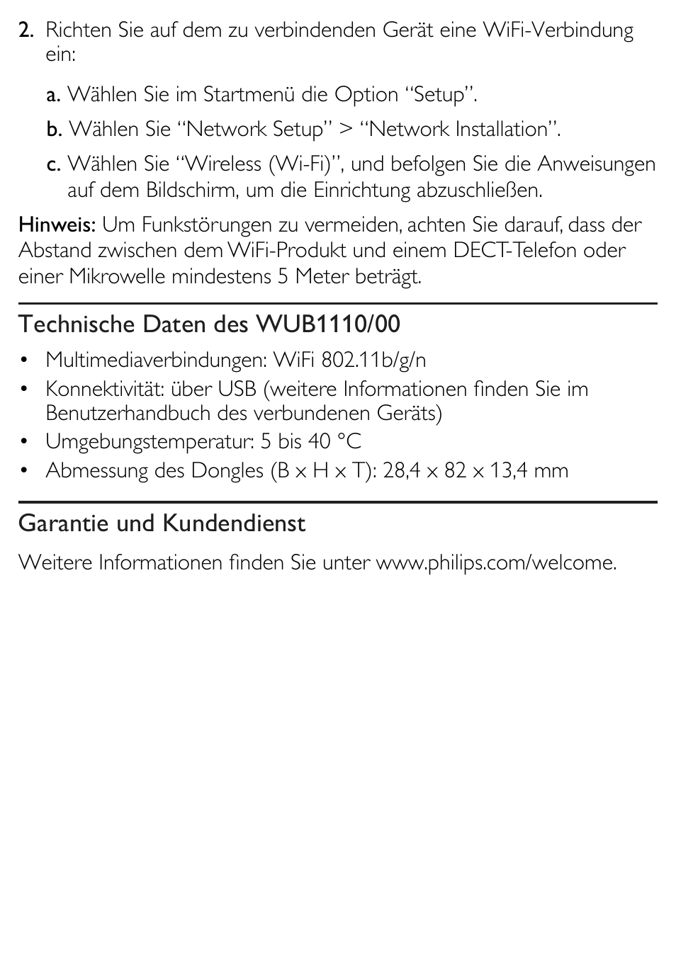 Philips Wireless USB-Adapter User Manual | Page 4 / 12