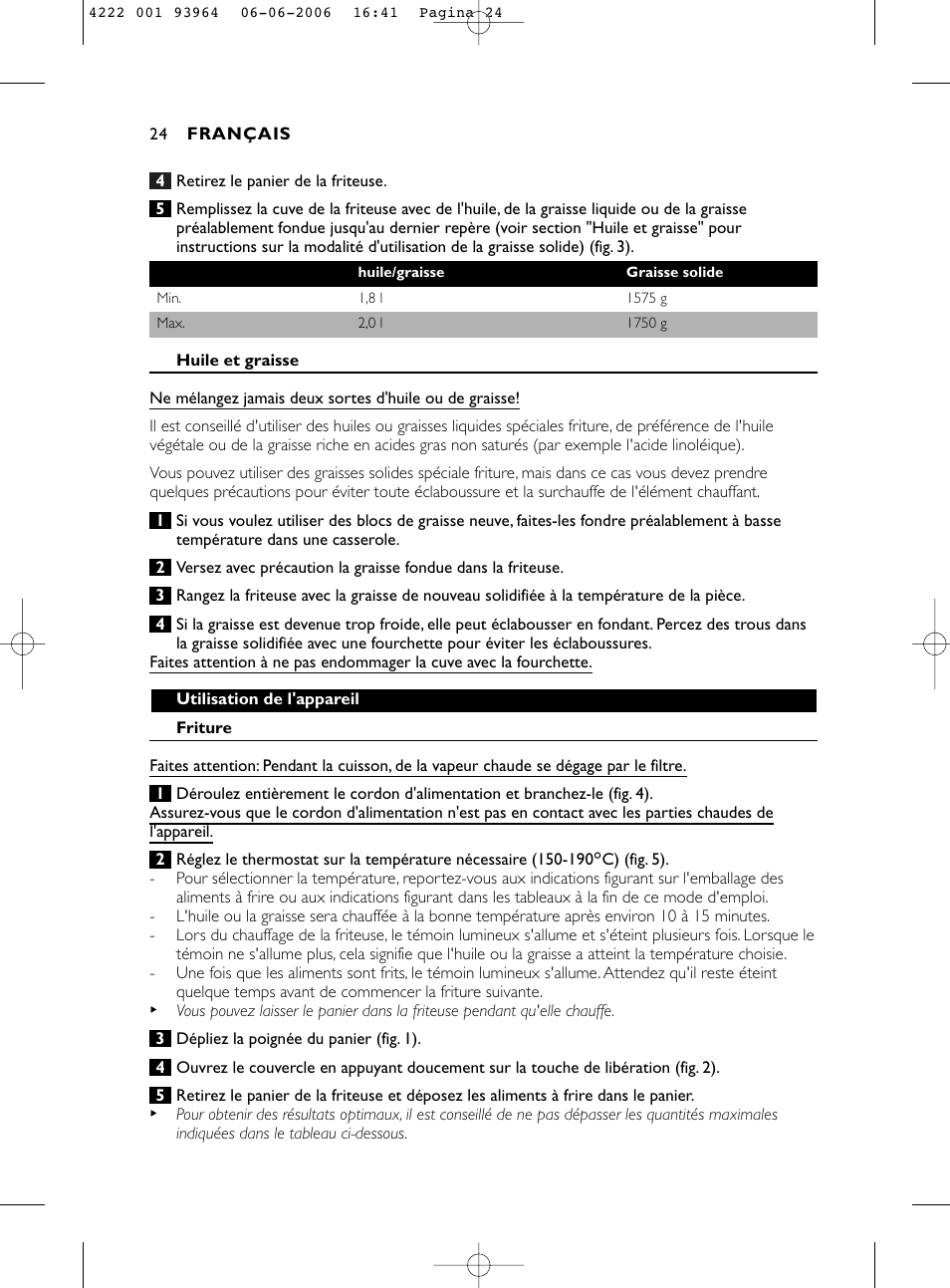 Philips Fritteuse User Manual | Page 24 / 42