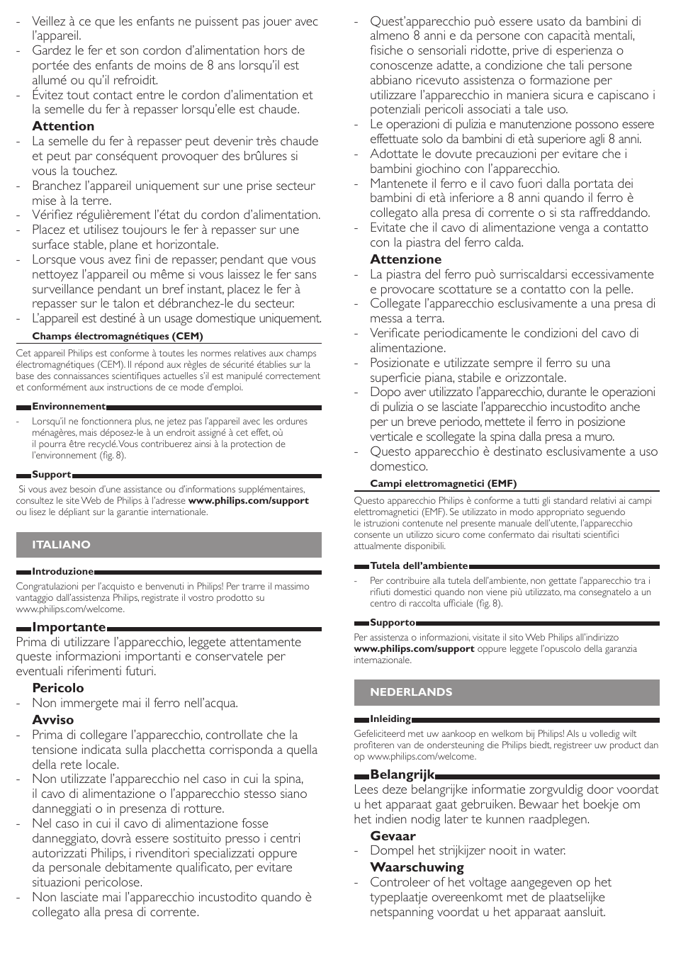 Philips Trocken-Bügeleisen User Manual | Page 5 / 8