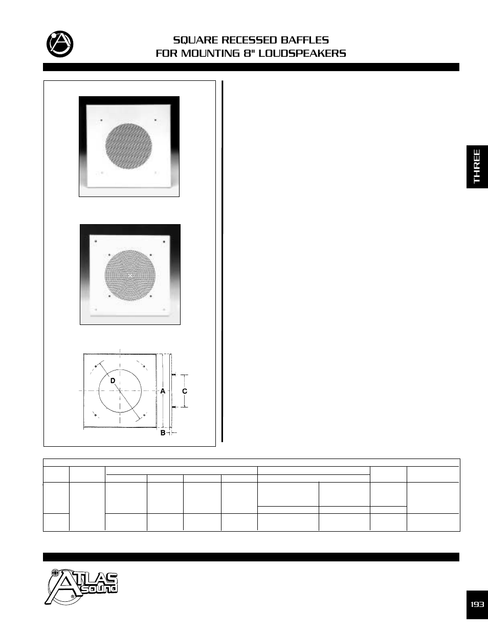 Atlas Sound 169-8 User Manual | 1 page