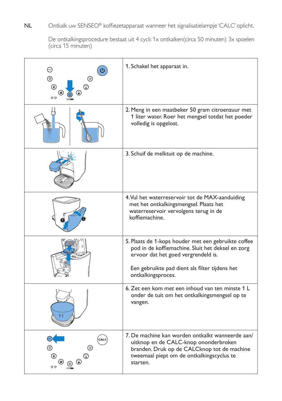 Philips SENSEO® Latte Duo Kaffeepadmaschine User Manual | Page 8 / 12