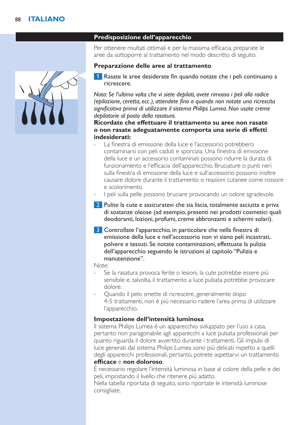 Philips Lumea IPL Haarentfernungssystem User Manual | Page 88 / 106