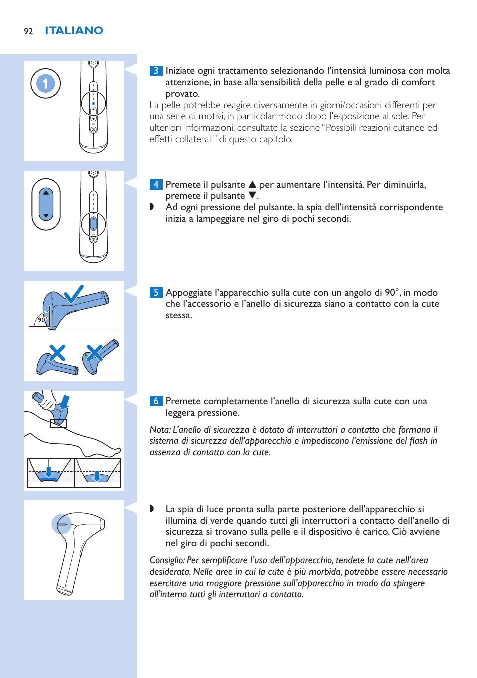 Philips Lumea IPL Haarentfernungssystem User Manual | Page 92 / 106