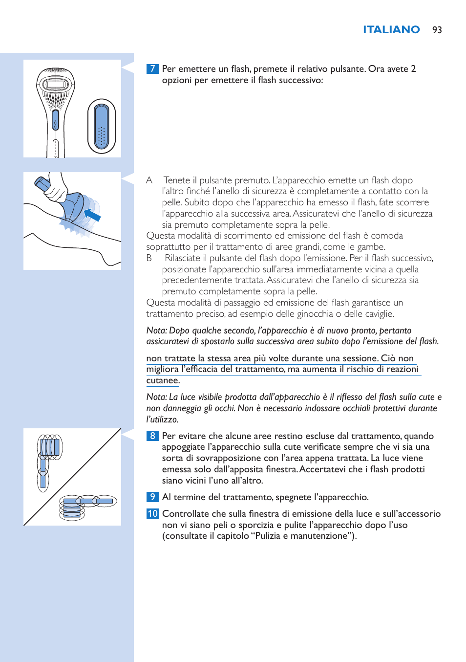 Philips Lumea IPL Haarentfernungssystem User Manual | Page 93 / 106